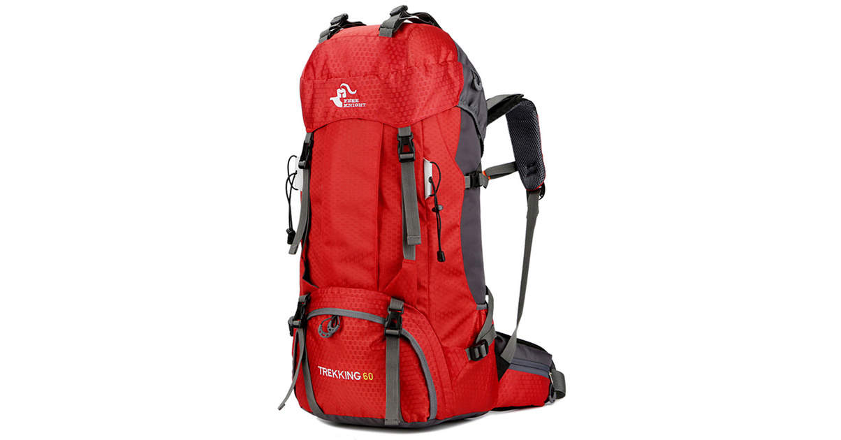 Sac à dos - SURENHAP - Free Knight 50L - Étanche - Rouge - Randonnée
