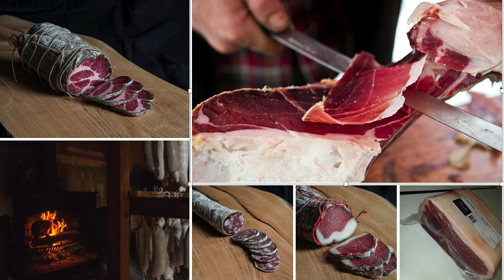 Lot charcuterie Corse et jambon artisanal U LUGO découpé sous-vide en bloc (Colis de 2,3kg)