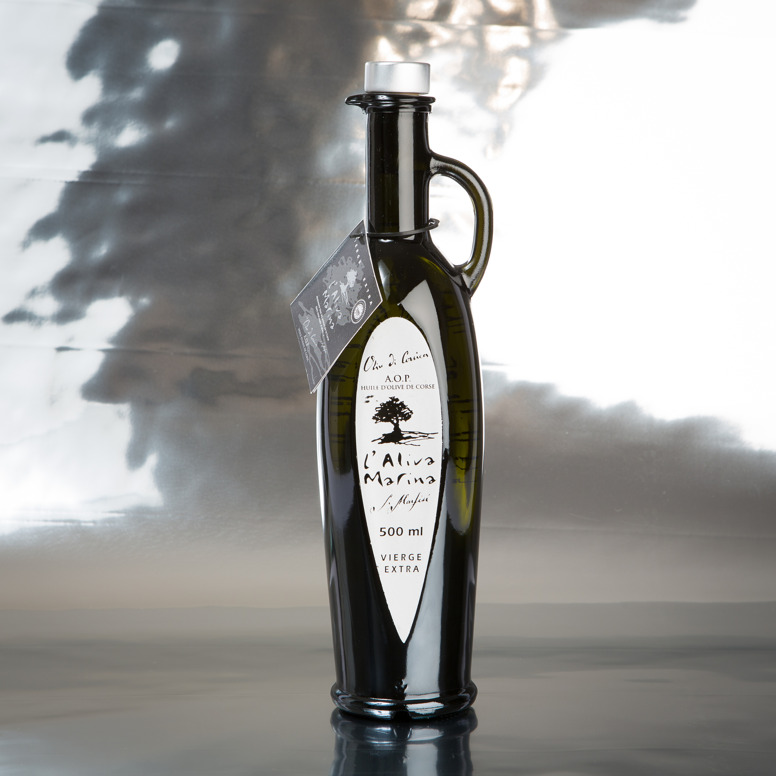 LAliva Marina Huile d olive vierge extra de Corse bouteille Amphore 500 ml www.luxfood-shop.fr