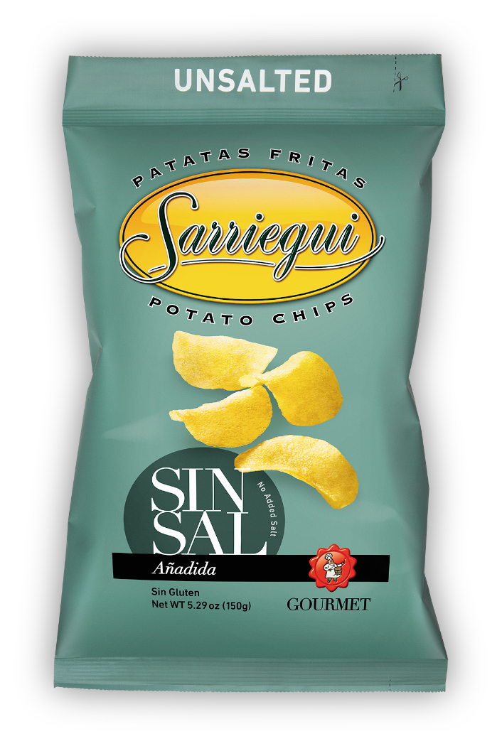 Chips de pomme de terre Premium Sans sel Ajouté Gourmet Sarriegui