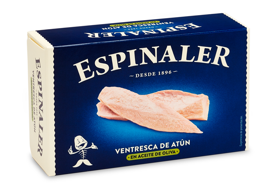 VENTRÈCHE DE THON ALBACORE À L\'HUILE D\'OLIVE ESPINALER OL120