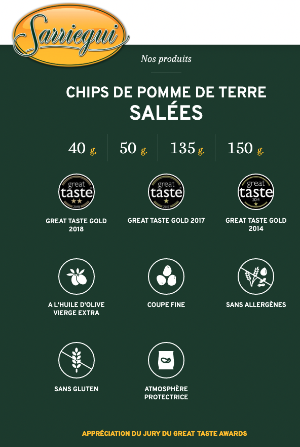 Sarriegui chips Salées