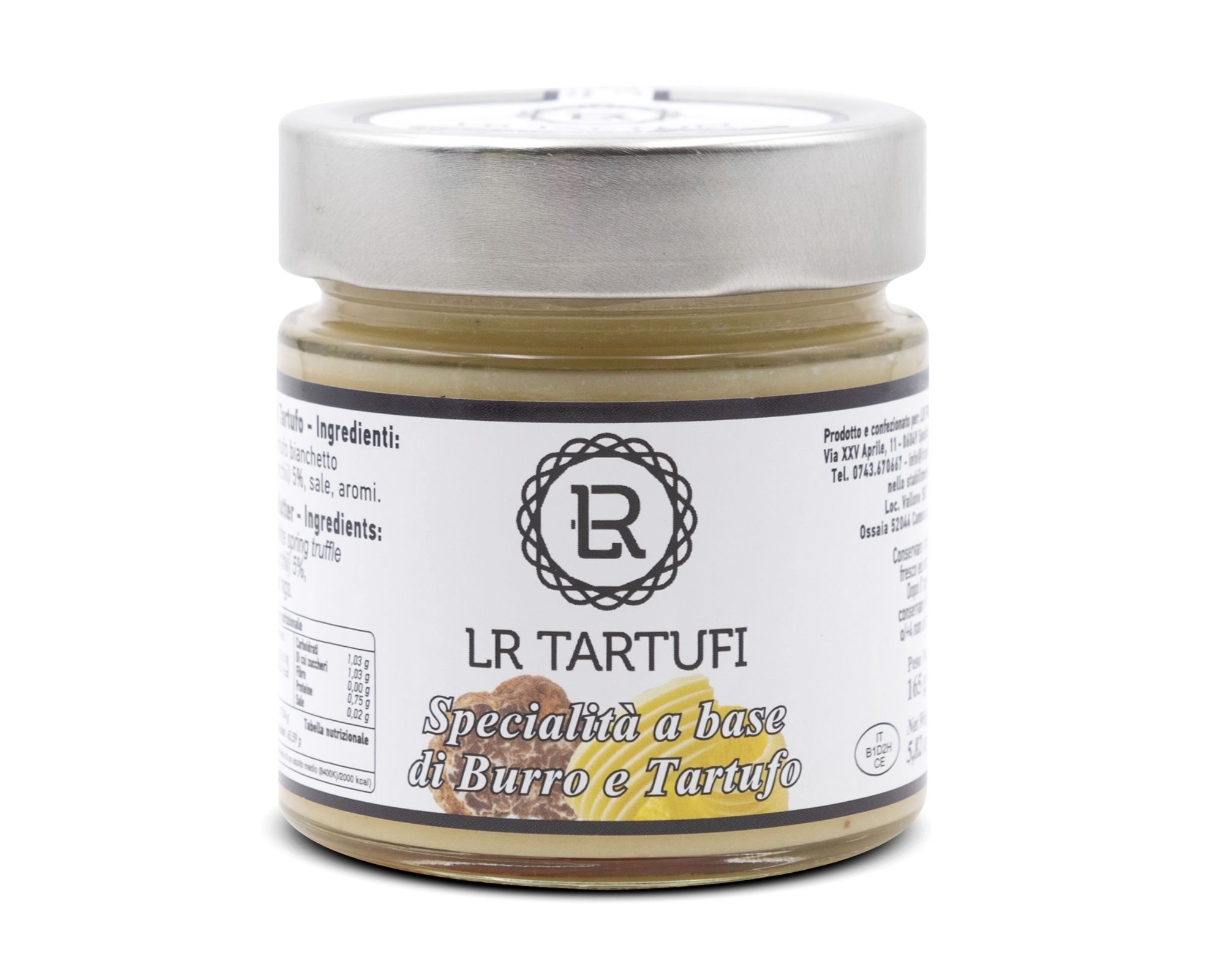 Beurre salé de Normandie truffe blanche 165gr - LR Tartufi