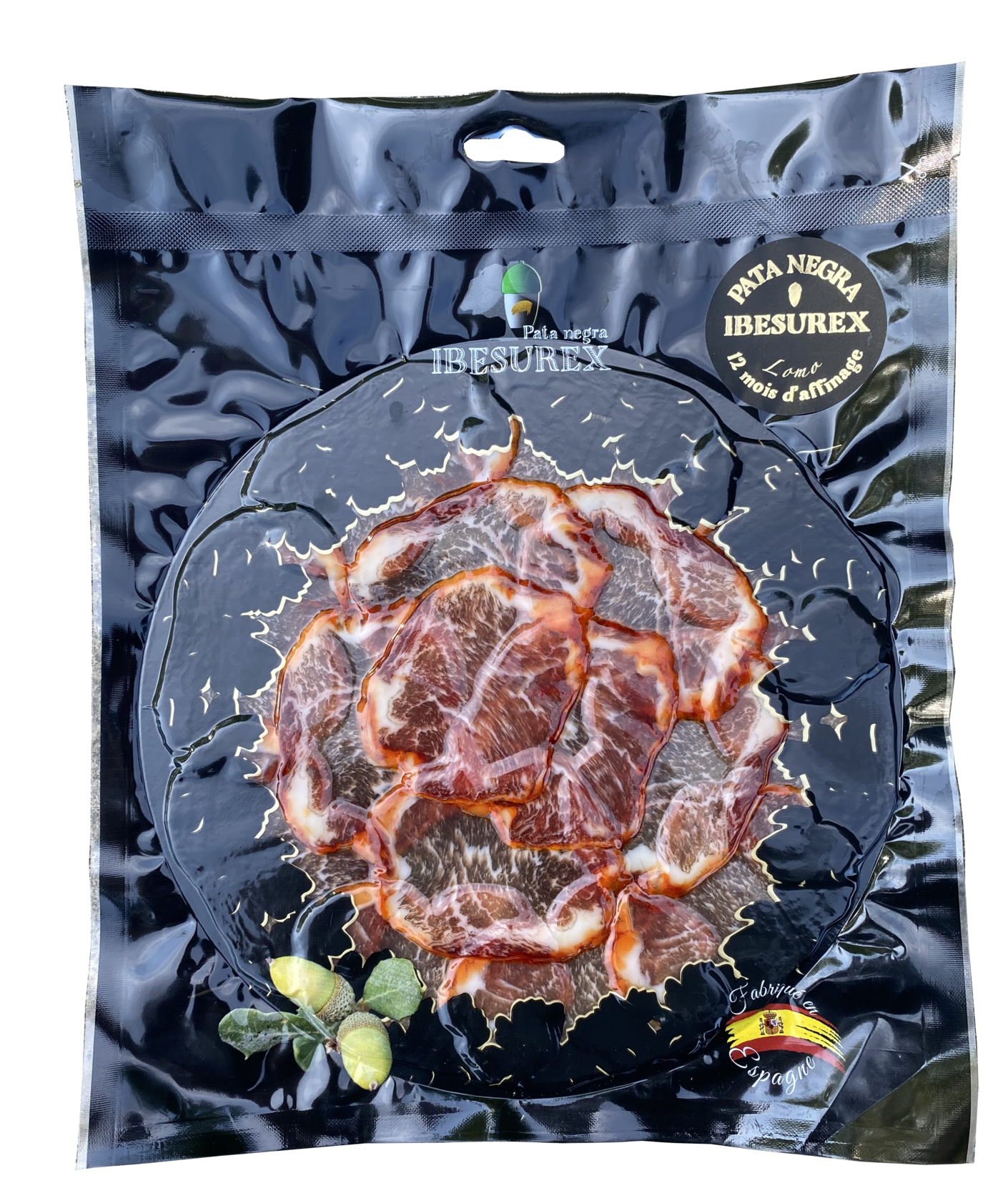 ASSIETTE LOMO PATA NEGRA 100% Bellota 100g IBESUREX : saveur inégalée