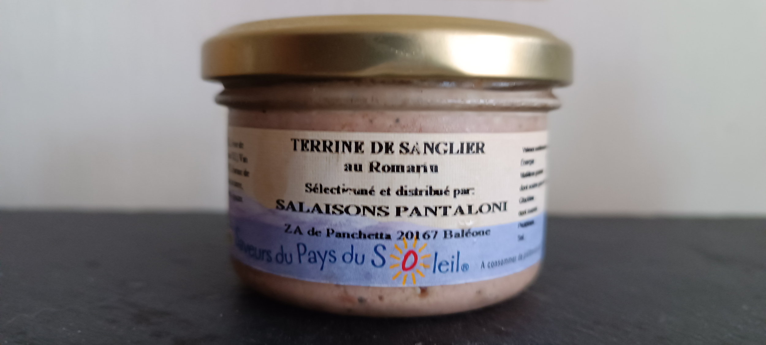 Verrine de sanglier au romarin Corse,Salaisons d’ Ucciani,Charcuterie Corse-ard-1