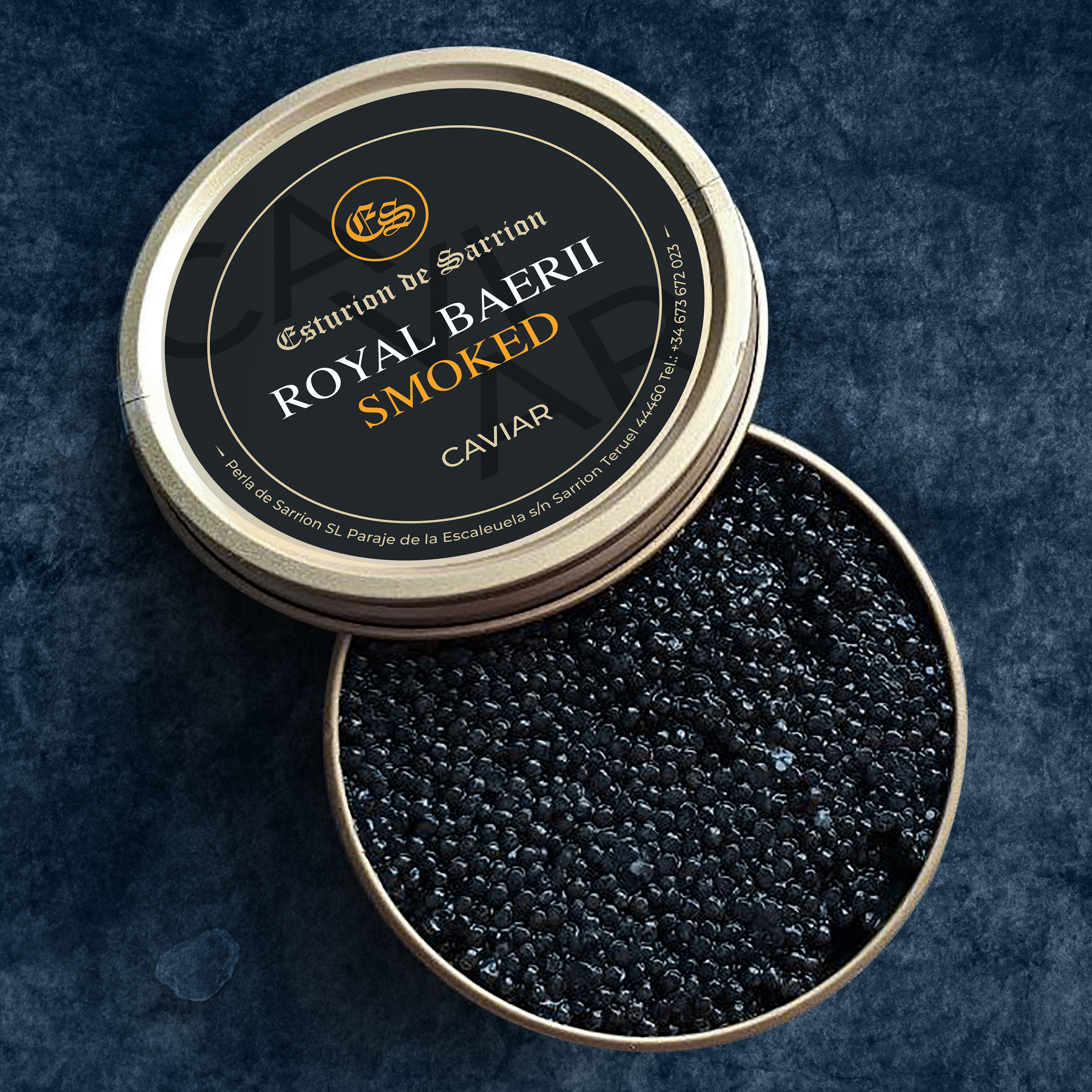 Caviar Royal Baerii smoked -caviar fumé Esturion de sarrion www.luxfood-shop.fr