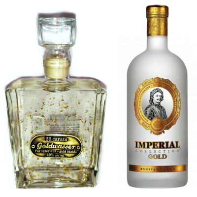 Lot Vodka Goldwasser et Imperial Collection Gold