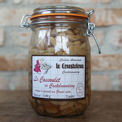 CASSOULET DE CASTELNAUDARY BOCAL 1,1KG - Le Coustelous