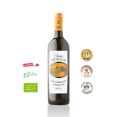 Château Trapaud 2012 Vin biologique Saint Emilion Grand Cru Rouge - carton de 6 bouteilles