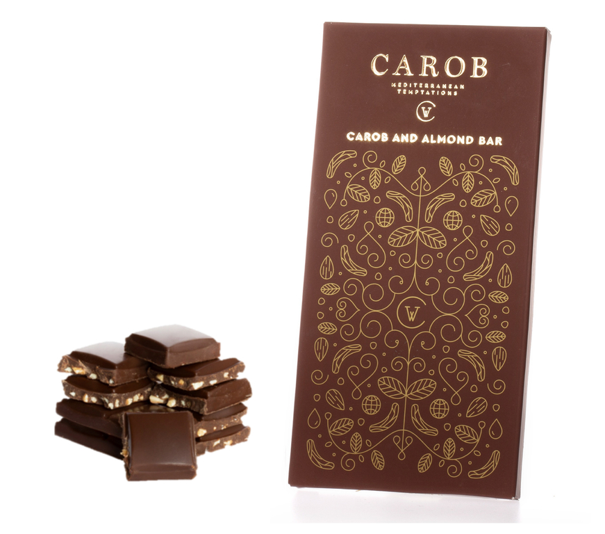 Tablette de caroube et amande 100g Carob World Vente en ligne