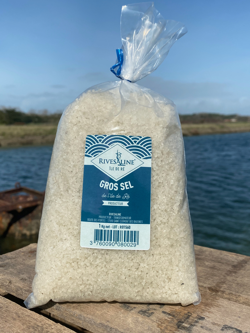 Gros Sel 1 kg RIVESALINE Île de Ré Vente en ligne