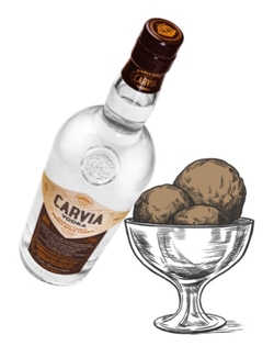 Vodka francaise CARVIA Carvi et glace www.luxfood-shop.fr