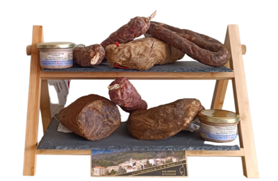 Saucisson x 4 dans coffret 800 g Roches Blanches