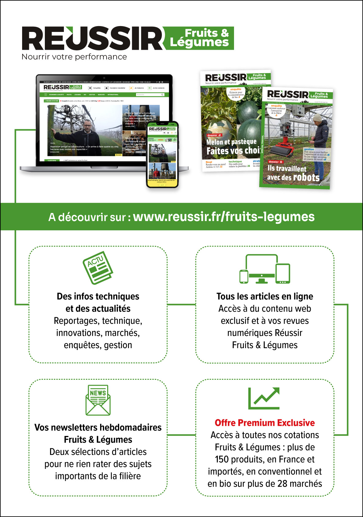 Abonnement Réussir Fruits & Légumes Marchés