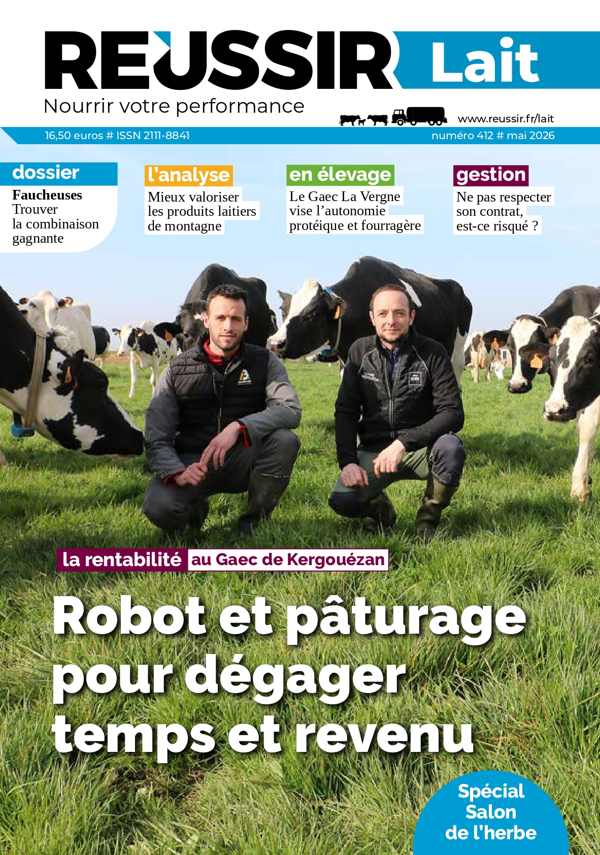 Abonnement Réussir Lait
