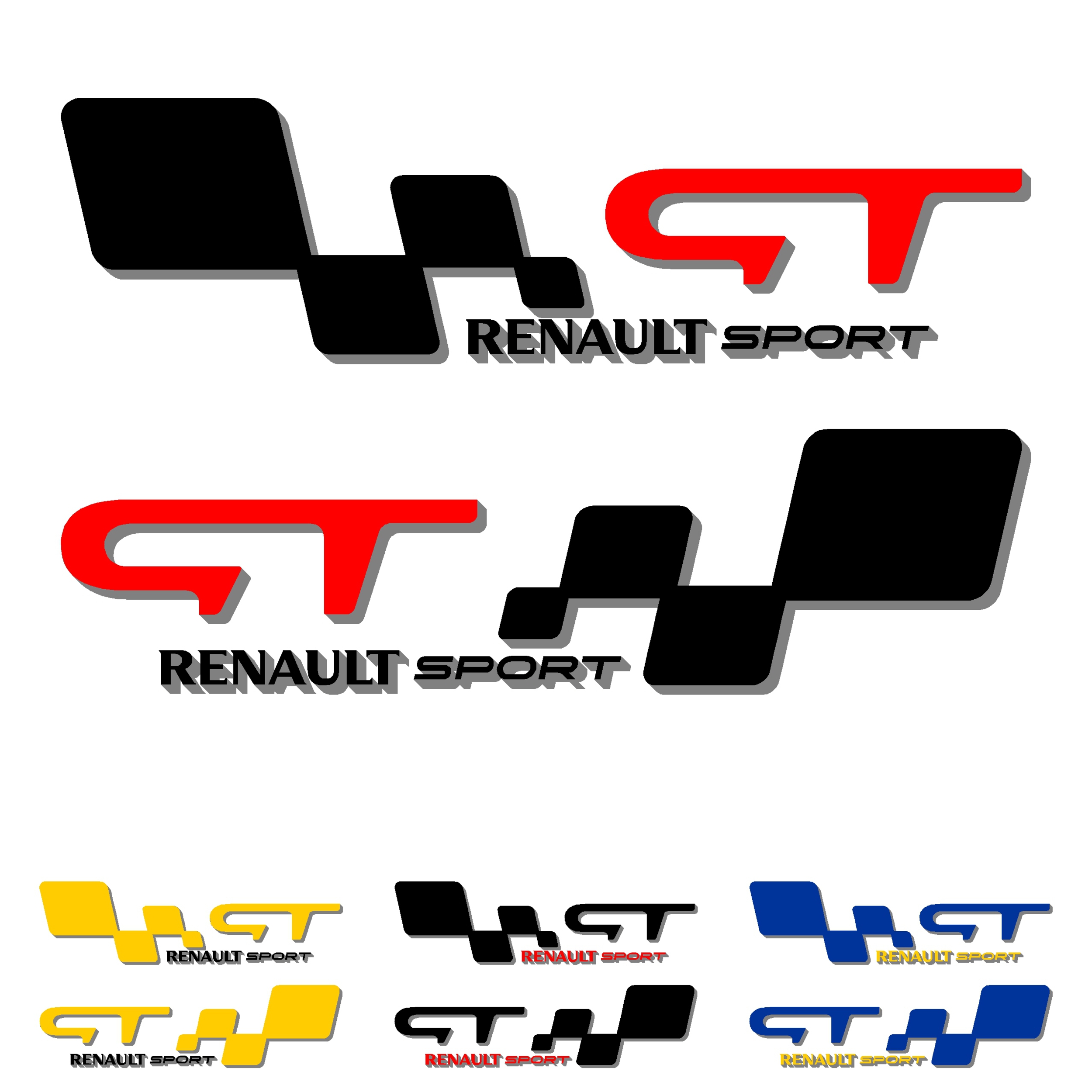 Stickers Damier Renault sport