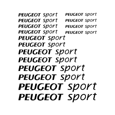 Stickers PEUGEOT sport ref 23