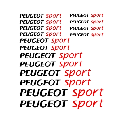 Stickers PEUGEOT sport ref 26