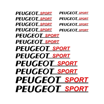 Stickers PEUGEOT sport ref 27