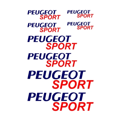 Stickers PEUGEOT sport ref 30