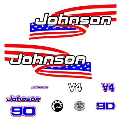 Kit stickers JOHNSON 90 cv serie 6 V4