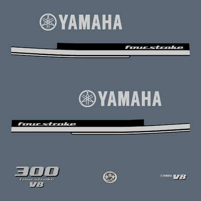 Kit stickers YAMAHA F 300 cv V8 serie 1