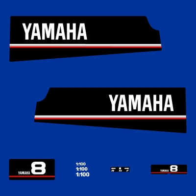 Kit stickers YAMAHA 8 cv serie 5