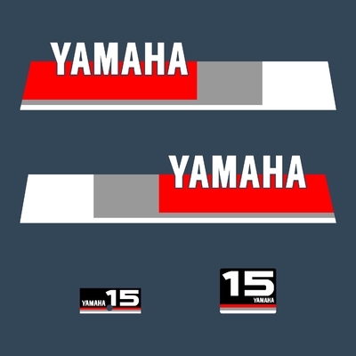 Kit stickers YAMAHA 15 cv serie 5