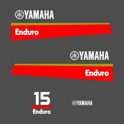Kit stickers YAMAHA 15 cv Enduro serie 8