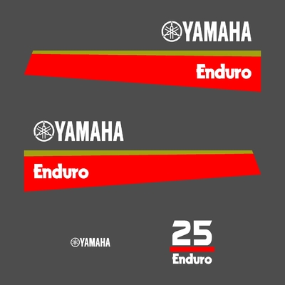 Kit stickers YAMAHA 25 cv Enduro serie 8