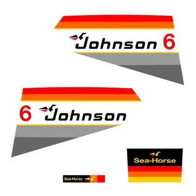 Kit stickers JOHNSON 6 cv serie 1 ref 3