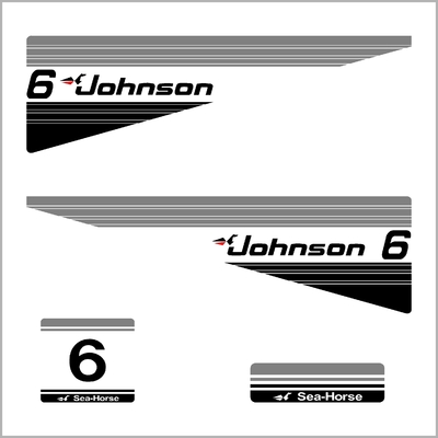 Kit stickers JOHNSON 6 cv serie 5