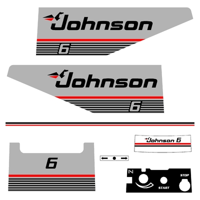 Kit stickers JOHNSON 6 cv serie 9