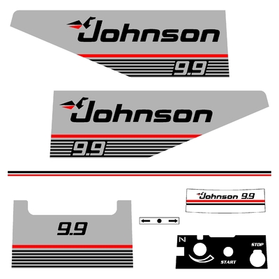 Kit stickers JOHNSON 9.9 cv serie 9