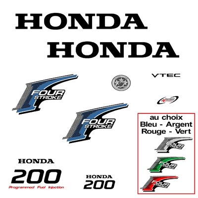 Kit stickers HONDA 200 cv serie 2