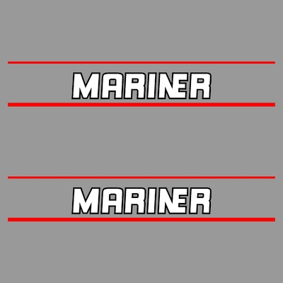 2 stickers MARINER ref 1 serie 2
