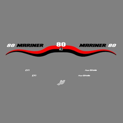 Kit stickers MARINER 80 cv FOUR STROKE EFI serie 5