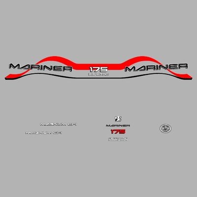 Kit stickers MARINER 175 cv MAGNUM EFI serie 8