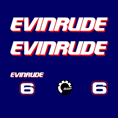 Kit stickers EVINRUDE 6 cv serie 1