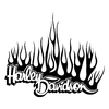 sticker-harley-davidson-ref25-bar-shield-flammes-moto-autocollant-casque