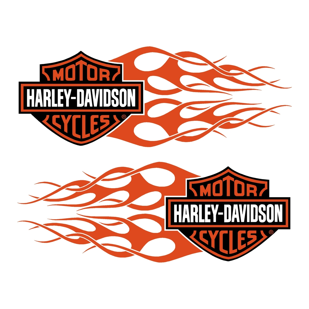 sticker-harley-davidson-ref6-bar-shield-flammes-moto-autocollant-casque