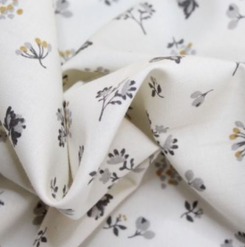 BATIKOU fleurs gris