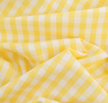 vichy jaune et blanc