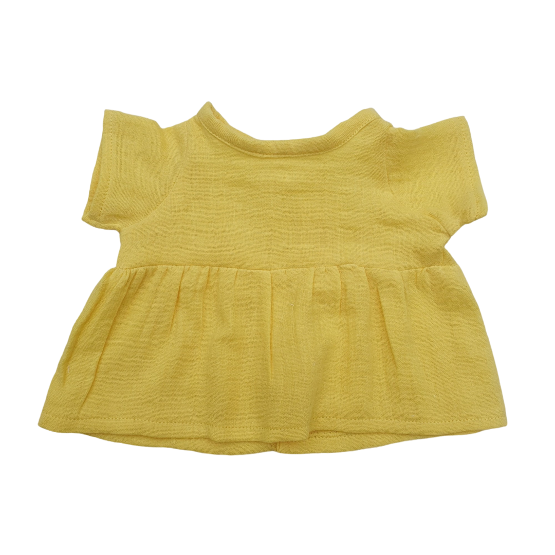 ROBE JAUNE GAZ DE COTON ☀️