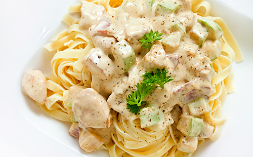 tagliatelles au poulet