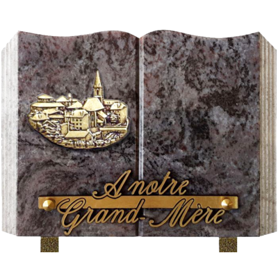 Plaque livre granit 15x20 Mass Blue