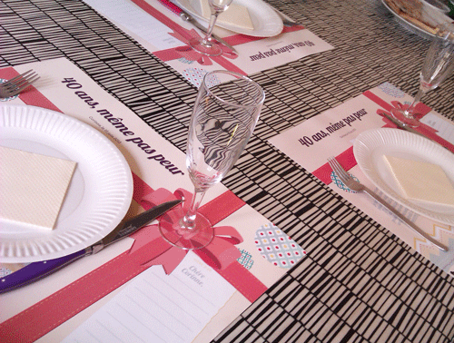 Set de table anniversaire 60 ans