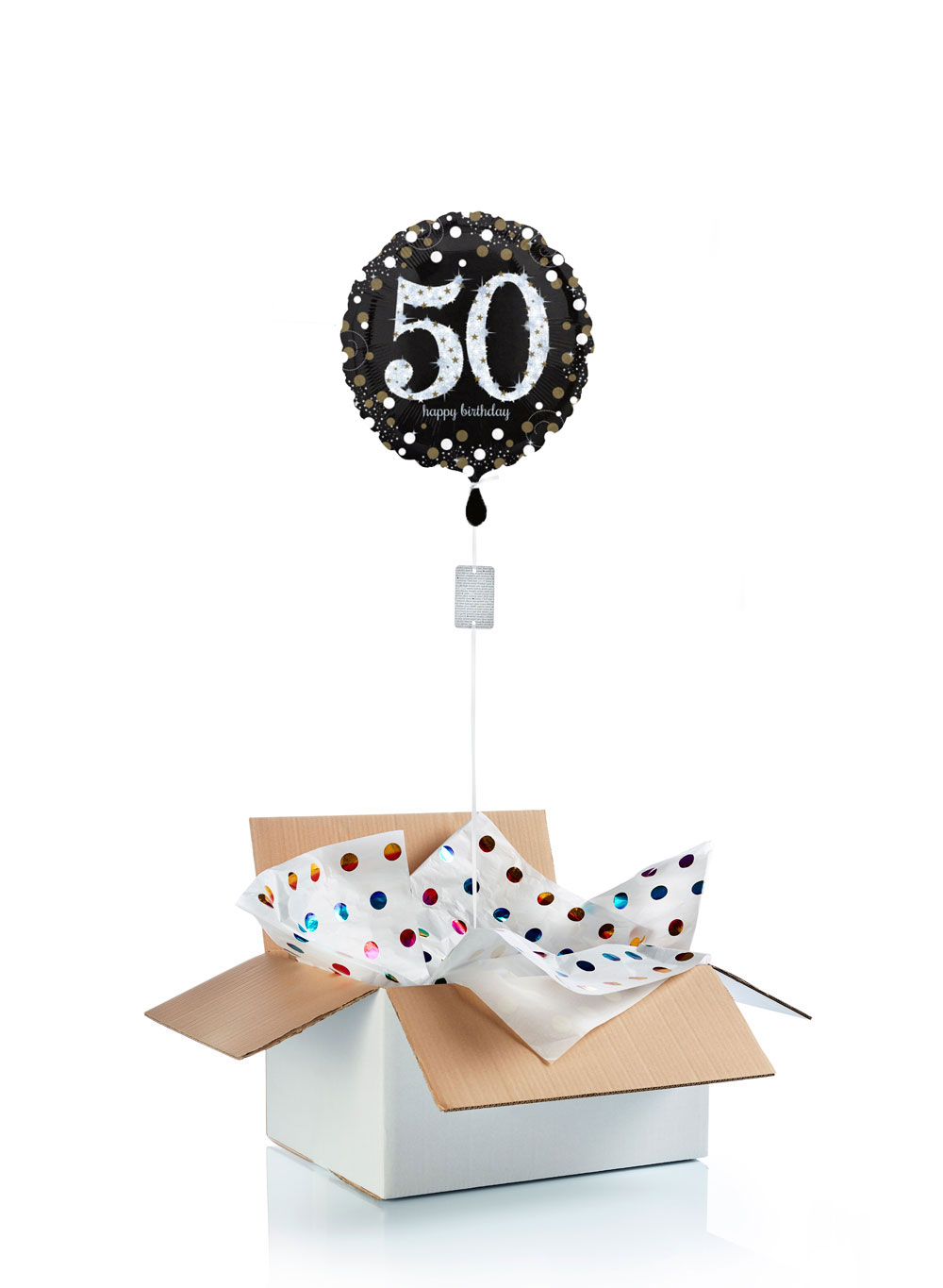 Ballon d\'anniversaire surprise gonflé à l\'hélium : 50 ans