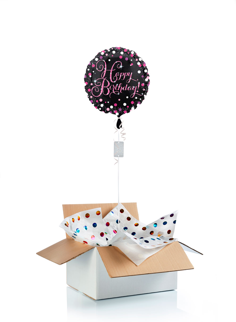 Ballon-helium-anniversaire-etincelant-rose