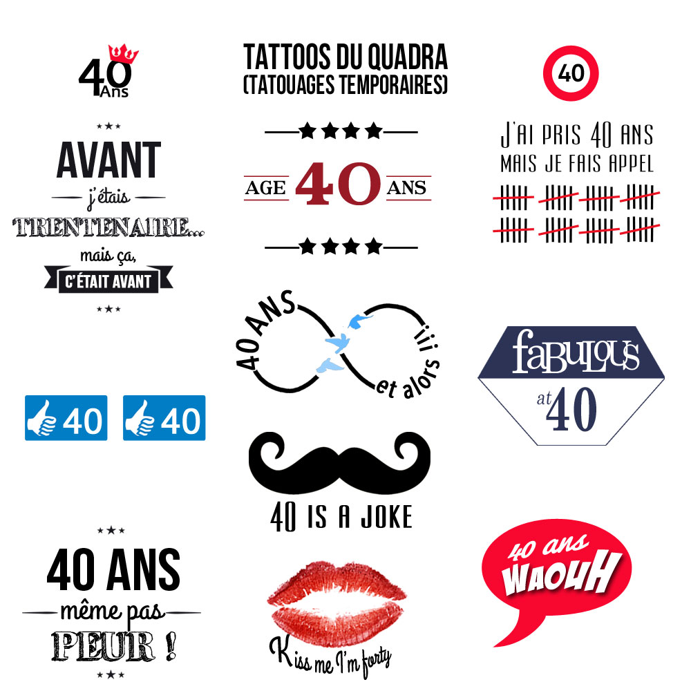 tattoos anniversaire 40 ans